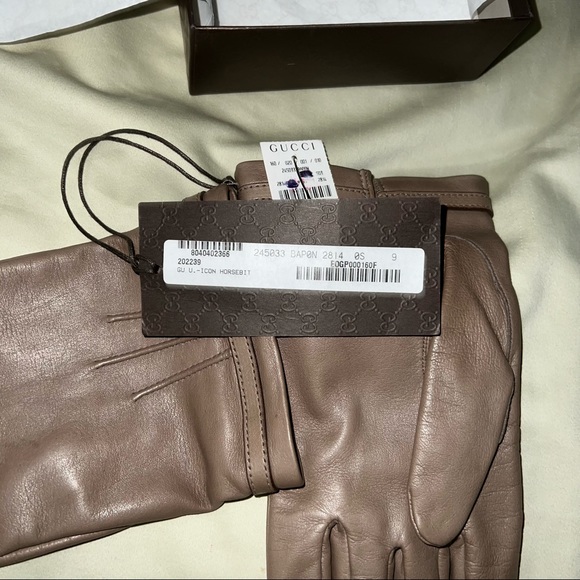 GUCCI ICON HORSEBIT LEATHER GLOVES - Picture 10 of 14